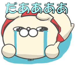 Cosplay dog Little Red Riding Hood sticker #13237497