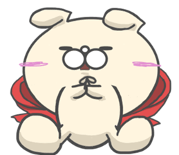 Cosplay dog Little Red Riding Hood sticker #13237498