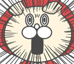 Cosplay dog Little Red Riding Hood sticker #13237499