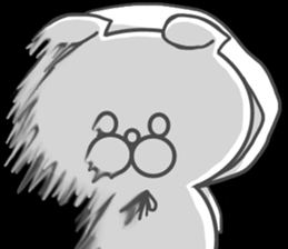 Cosplay dog Little Red Riding Hood sticker #13237501