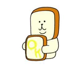 Rice balls and bread 2 sticker #13237598