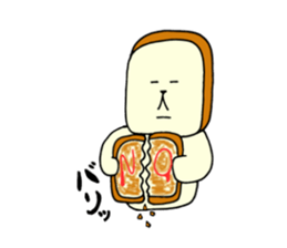 Rice balls and bread 2 sticker #13237599