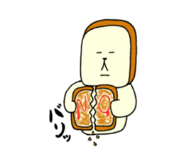 Rice balls and bread 2 sticker #13237599