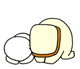 Rice balls and bread 2 sticker #13237605