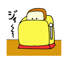 Rice balls and bread 2 sticker #13237608