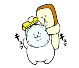 Rice balls and bread 2 sticker #13237611