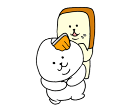 Rice balls and bread 2 sticker #13237615