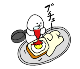 Rice balls and bread 2 sticker #13237625