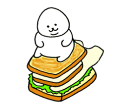 Rice balls and bread 2 sticker #13237627