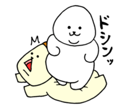 Rice balls and bread 2 sticker #13237628