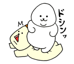 Rice balls and bread 2 sticker #13237628