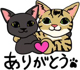 Good Friends cat cat sticker #13238243
