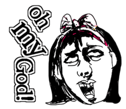 Crazy human sticker #13238549