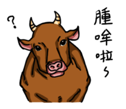 Ox sayings sticker #13238707