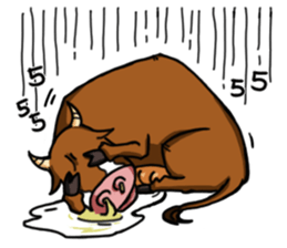Ox sayings sticker #13238709