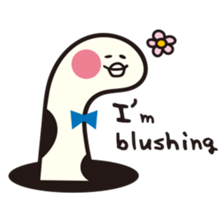 Happy garden eel sticker sticker #13239604