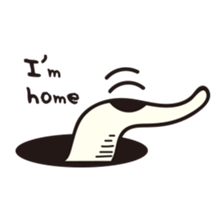 Happy garden eel sticker sticker #13239624