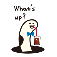 Happy garden eel sticker sticker #13239628