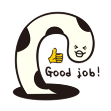 Happy garden eel sticker sticker #13239629