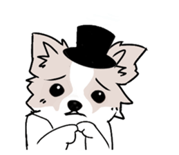 Fox dog sticker #13240104