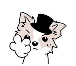 Fox dog sticker #13240116