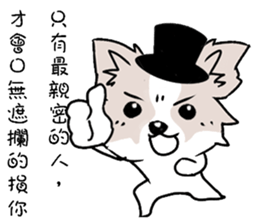 Fox dog sticker #13240123