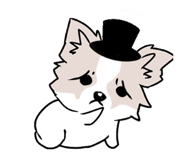 Fox dog sticker #13240129