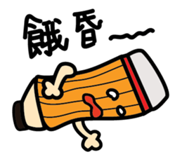 Clumsy Pencil Man 2 sticker #13240276
