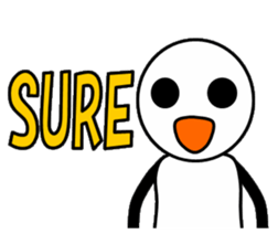 Hey! Simple sticker #13240649