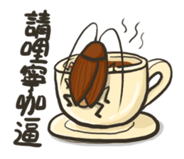 Angelcockroach sticker #13242319