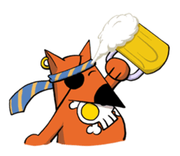 Fox Pirate sticker #13242572