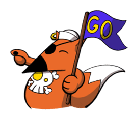 Fox Pirate sticker #13242587