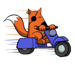 Fox Pirate sticker #13242596