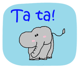 British Slang and Animal sticker #13242618