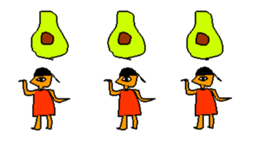 avocado and aztecs sticker #13244177