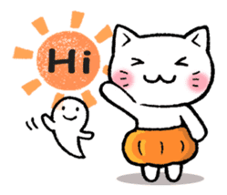 pumpkin pants cat (English) sticker #13244238