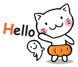 pumpkin pants cat (English) sticker #13244239