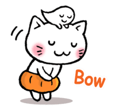 pumpkin pants cat (English) sticker #13244243