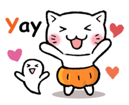 pumpkin pants cat (English) sticker #13244247