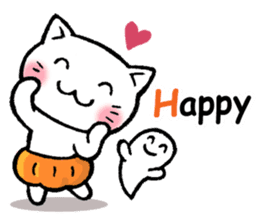 pumpkin pants cat (English) sticker #13244248