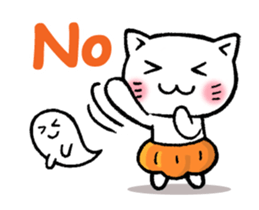 pumpkin pants cat (English) sticker #13244251