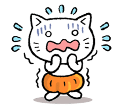 pumpkin pants cat (English) sticker #13244253