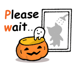 pumpkin pants cat (English) sticker #13244258