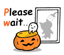 pumpkin pants cat (English) sticker #13244258