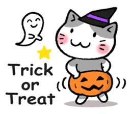pumpkin pants cat (English) sticker #13244259