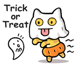 pumpkin pants cat (English) sticker #13244264