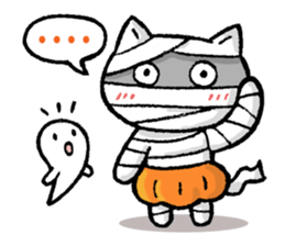 pumpkin pants cat (English) sticker #13244267
