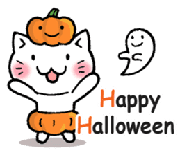 pumpkin pants cat (English) sticker #13244270