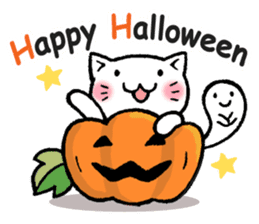 pumpkin pants cat (English) sticker #13244271