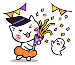 pumpkin pants cat (English) sticker #13244272